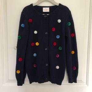 Hanna Andersson Pom Pom Navy Sweater size 120
